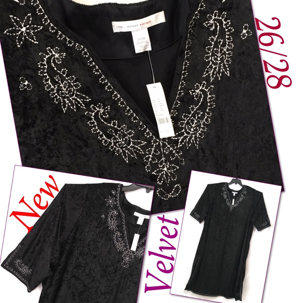 New cacique sexy sensual Velvet gown Plus Sz 26/28. H - Picture 2 of 8